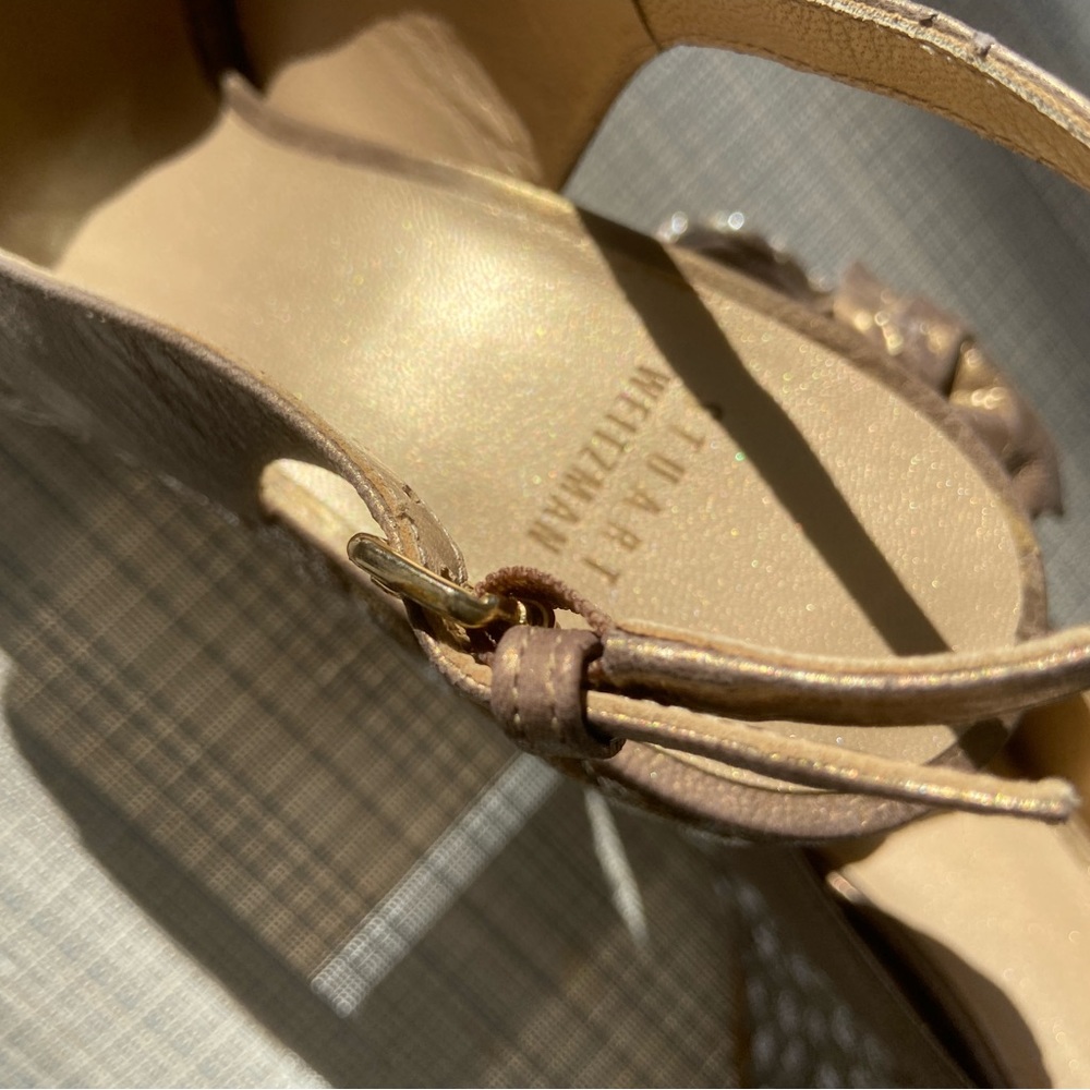 Stuart Weizman Gold Heels - image 3